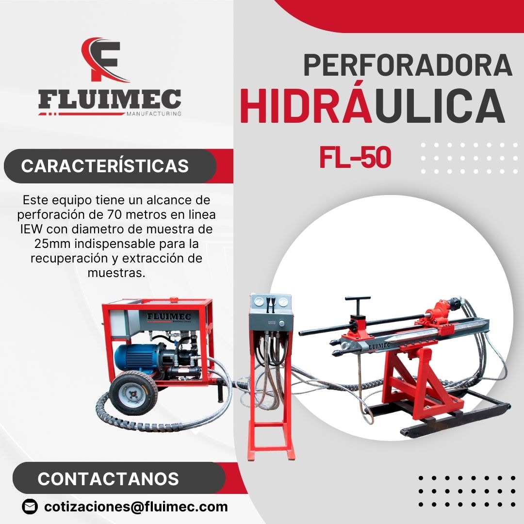 Perforadora Hidráulica FL-50 Calidad y Durabilidad 